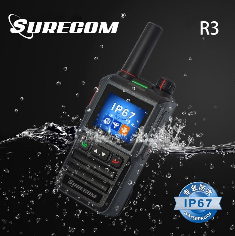 SURECOM R3 4G插卡網絡對講機IP67 防水( 覆蓋全港) 409PTT平台數據SIM