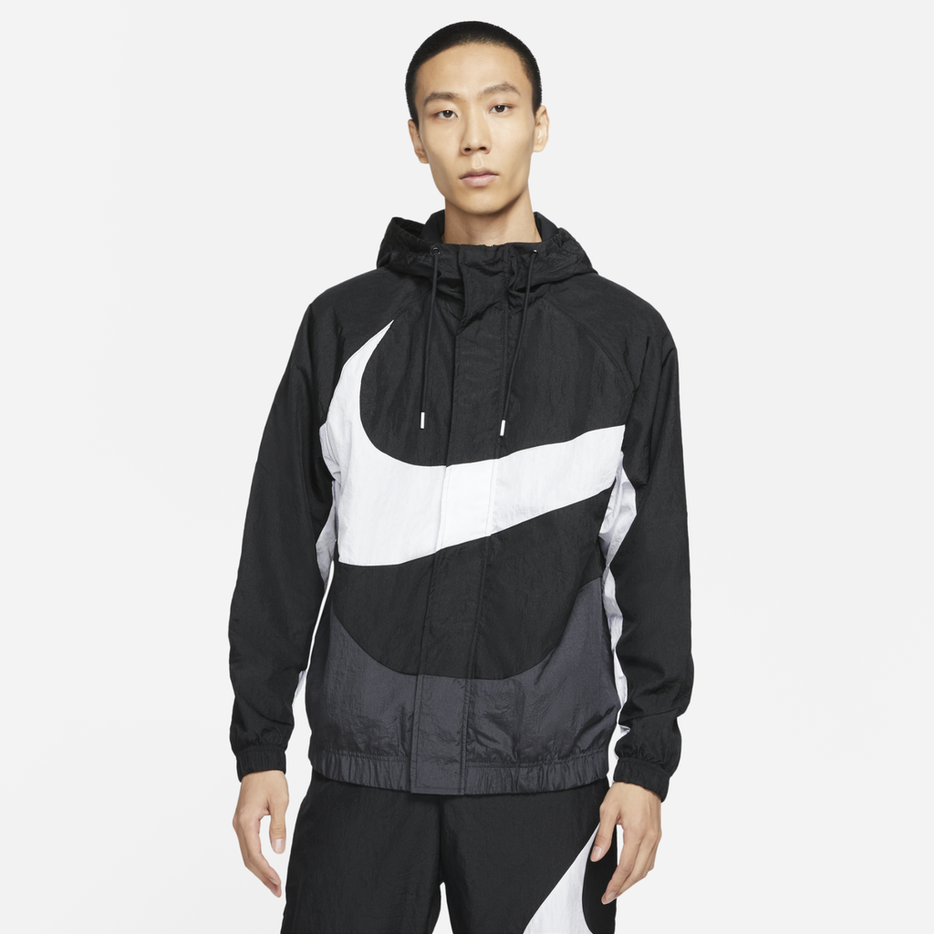 nike sportswear swoosh jacket black