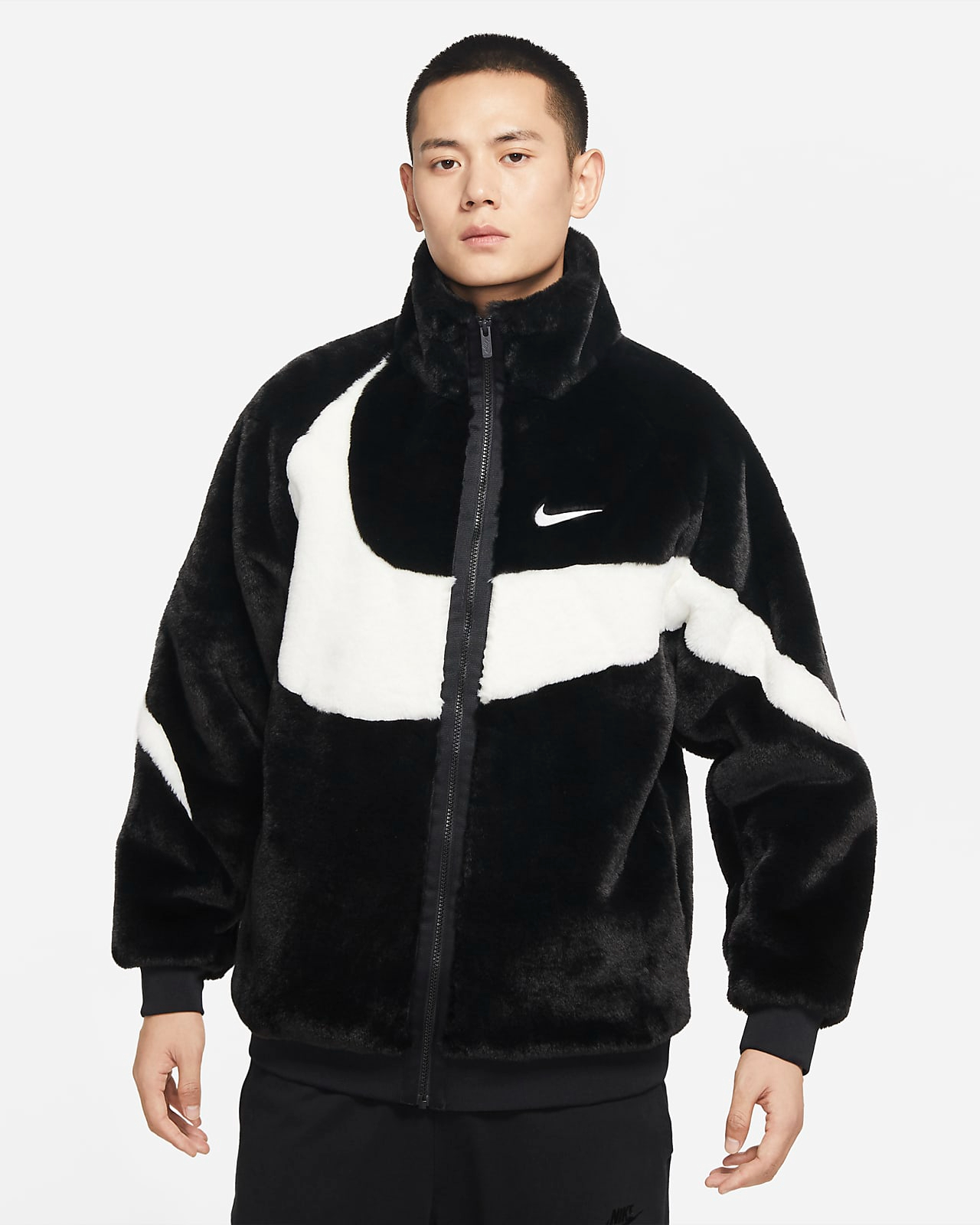 fluffy nike coat