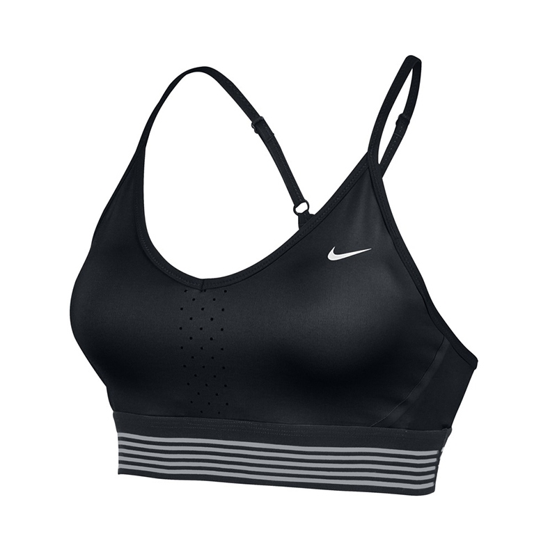 nike pro indy logo sports bra
