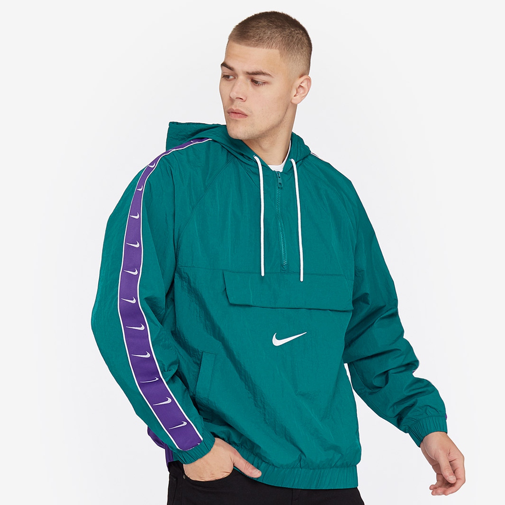 nike men's windbreaker half zip