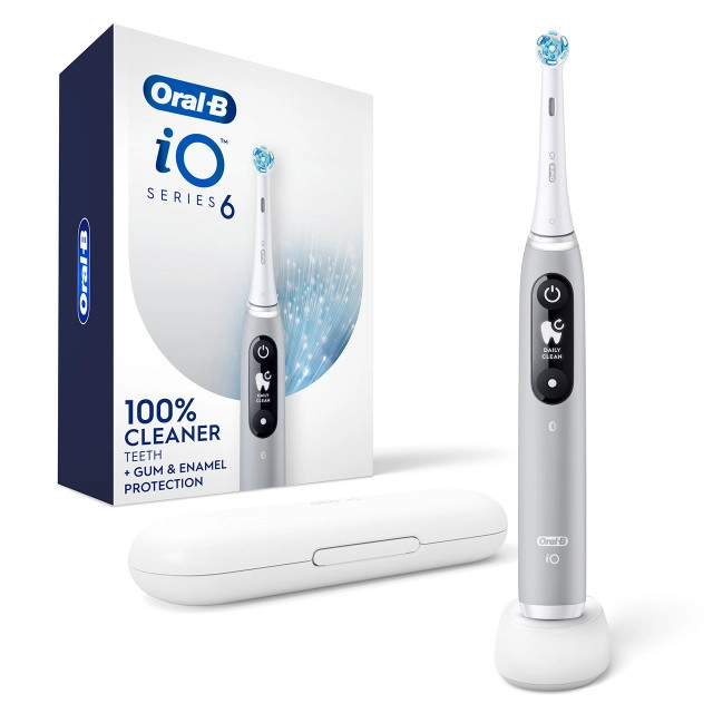 Oral B Braun iO 6 磁動牙刷極簡灰[德國製造] - 好友幫香港人生活館