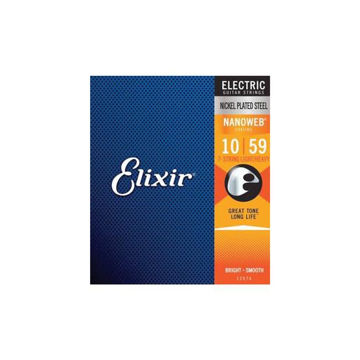 Elixir 電結他弦套裝 | NanoWeb 7-String Electric Guitar Strings Set - Rock ...