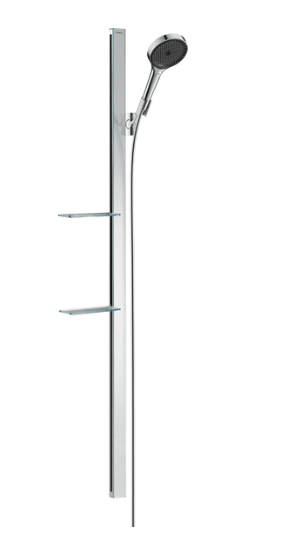 hansgrohe 27673000 Rainfinity 淋浴套裝 130 3jet 帶 150 厘米淋浴桿和擱板 - SUNEAST ...