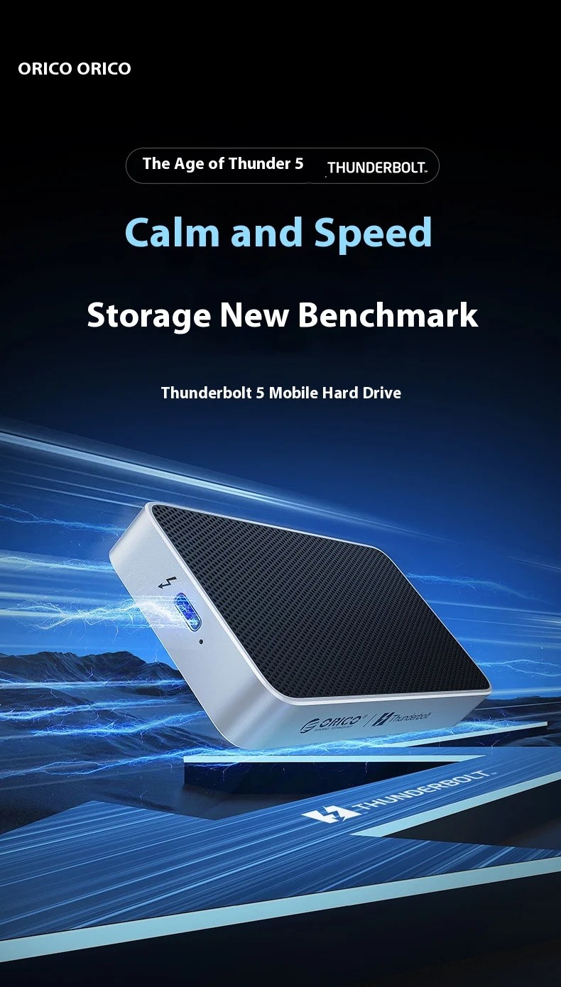 ORICO Thunderbolt 5 80Gbps Aluminum Alloy Built in Solid-state