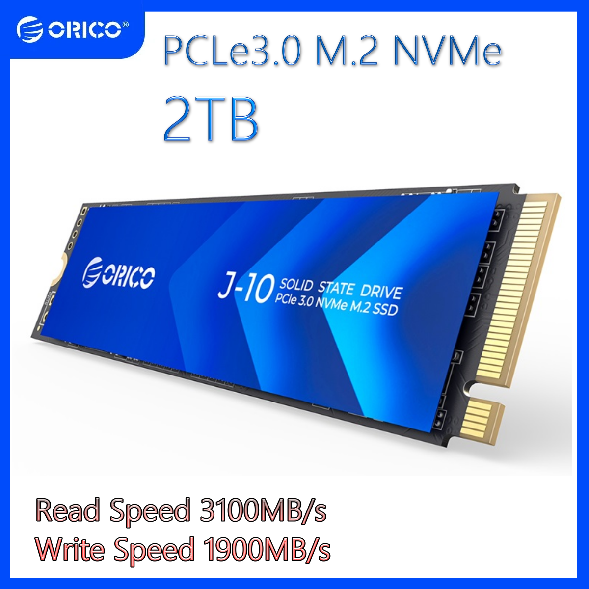 J*O様 nvme 2280 2TB M.2 SSD ORICO NVMe SSD 2TB M.2 with Heatsink, PCIe Gen3x4 2280
