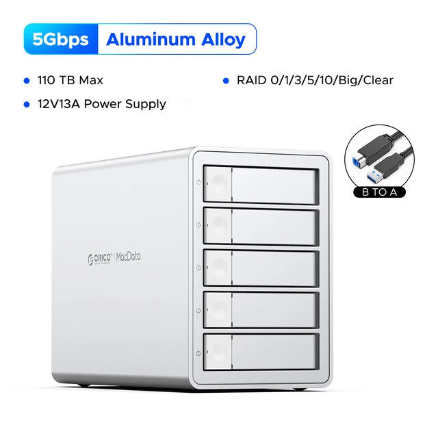 K*K様 ORICO MacData 5ベイ HDDケース Amazon.co.jp: ORICO HDD ケース 5ベイ 20TB*5 オフライン