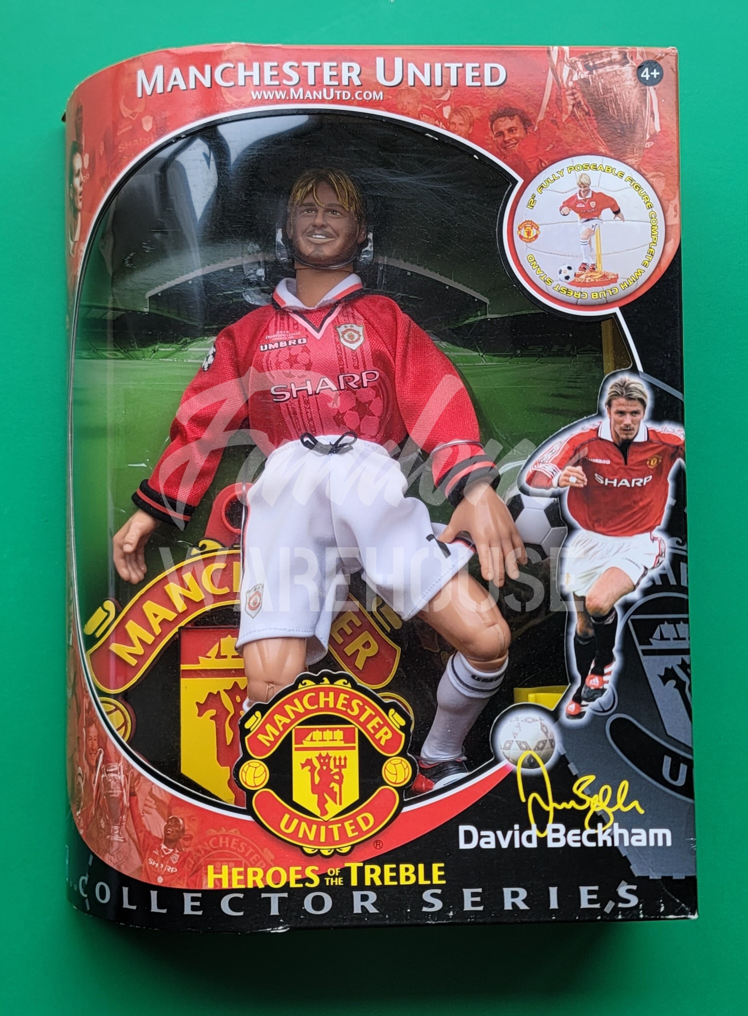 David Beckham Manchester United フィギュア Manchester United 1999-00 (HASBRO) Heroes Of The Treble 12