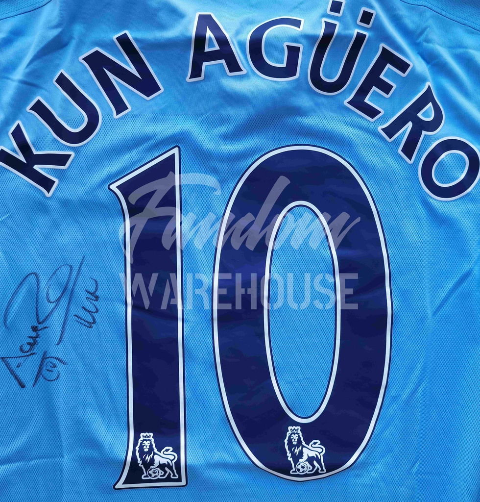 Manchester City 2015-16 (NIKE) Home Short-Sleeve Matchworn Player