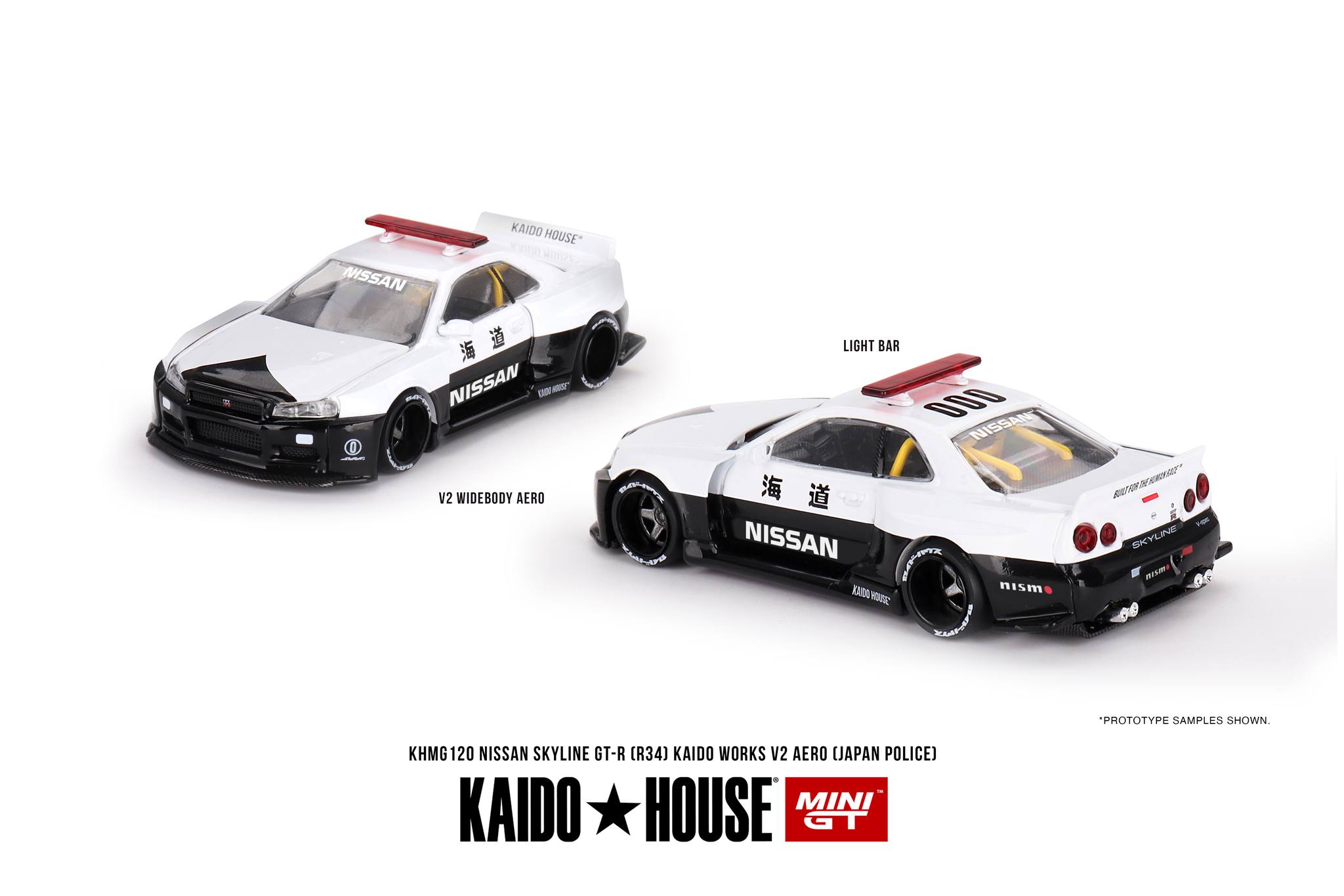 MINIGTKAIDO★HOUSE GT-R R34 BAPE 1セット KAIDO☆HOUSE x MINI GT 1/64 Nissan Skyline GT-R (R34) Kaido