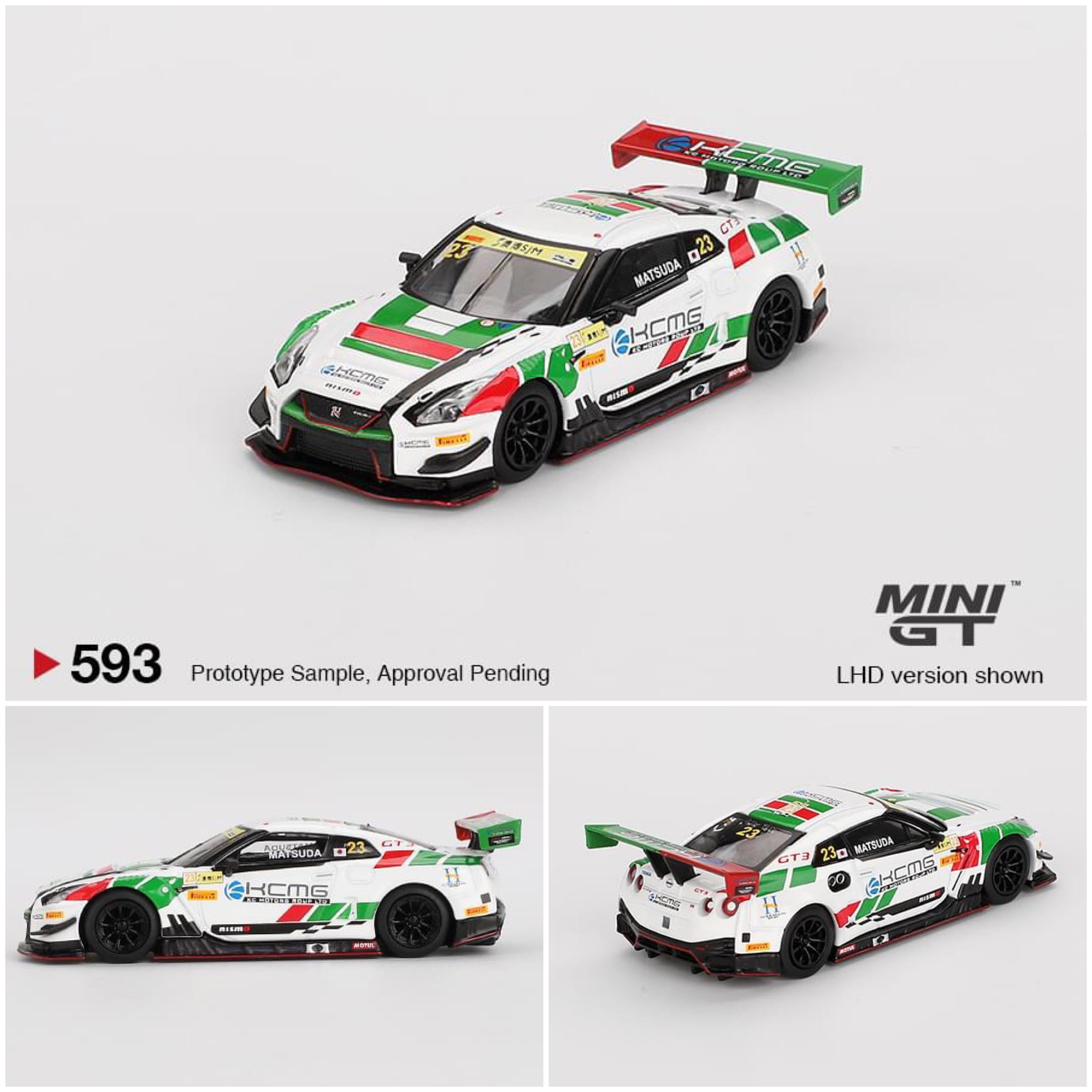 MINIGT MINI GT 593 - Nissan GT-R NISMO GT3 #23 KCMG 2018 FIA GT