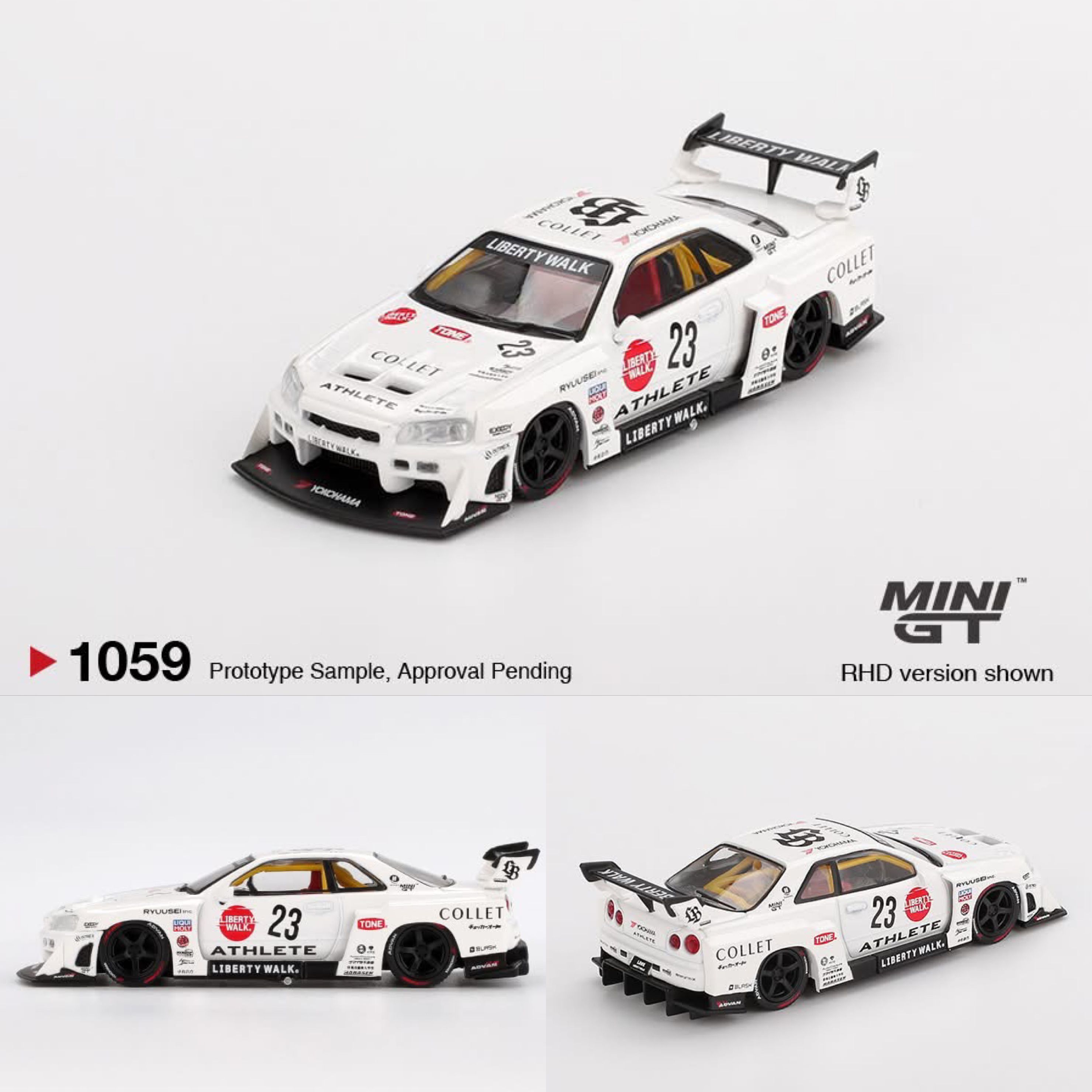 MINI GT 1059 Nissan LB-ER34 Super Silhouette ATHLETE/COLLE minigt
