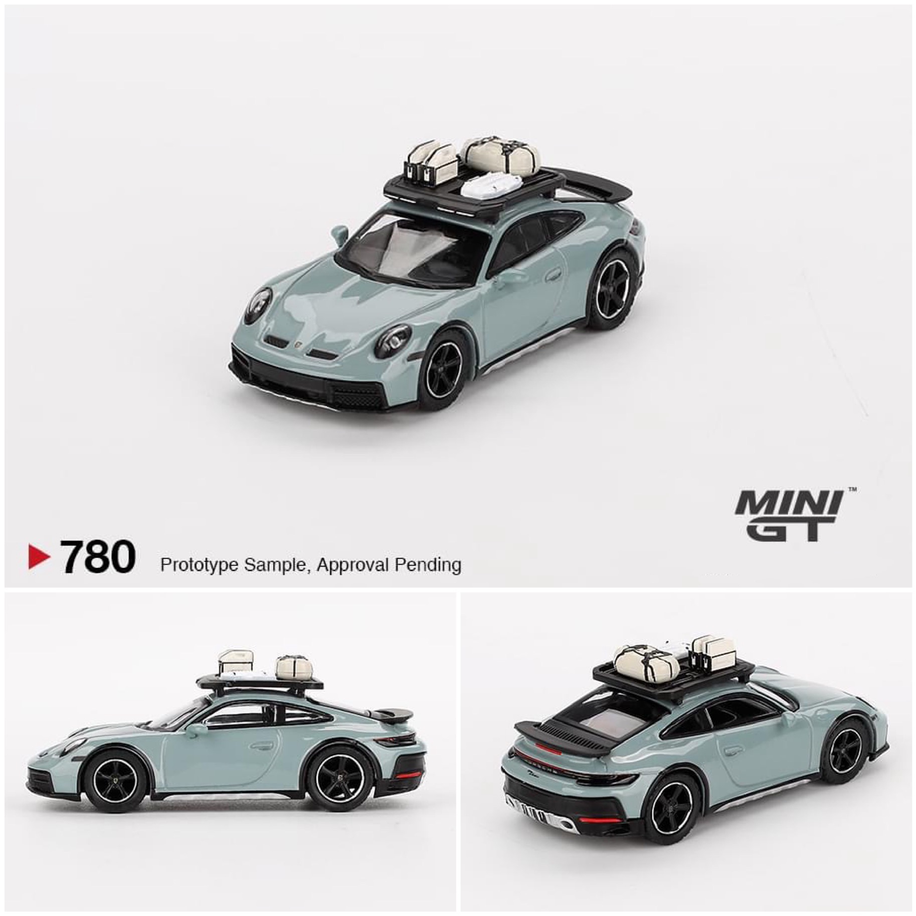 MiniGT ポルシェ 911 Dakar シェードグリーンメタリック 780 MiniGT ポルシェ 911 Dakar シェードグリーンメタリック 780