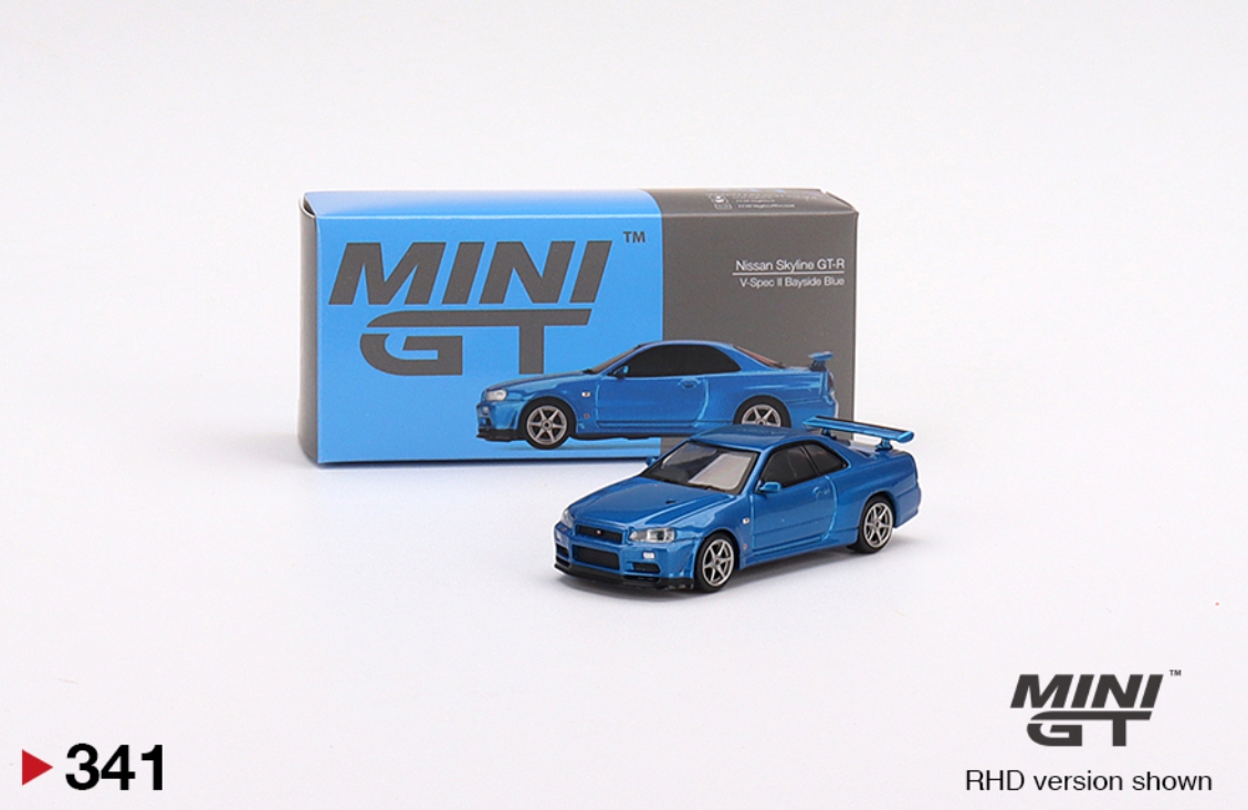 現貨》Minigt 341 Nissan Skyline GTR R34 V-Spec II Bayside