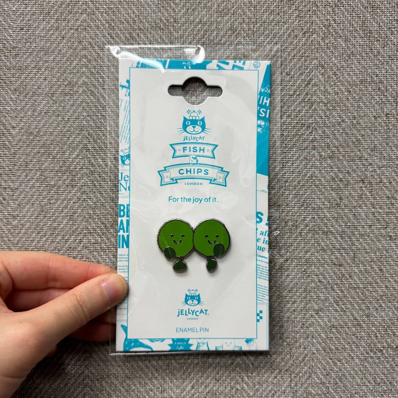 Jellycat - 英國限定Dot and Peg Mushy Peas 青豆Pin - newvibeshk
