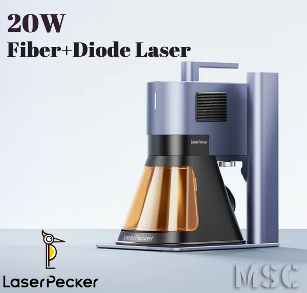 LASERPECKER LP5 高速雙光源雷雕機啄木鳥|蜂鳥五代20W 鐳射雕刻