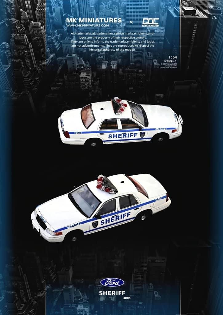 MK Miniatures & GOC 1/64 Victoria Crown SHERIFF Livery Diecast