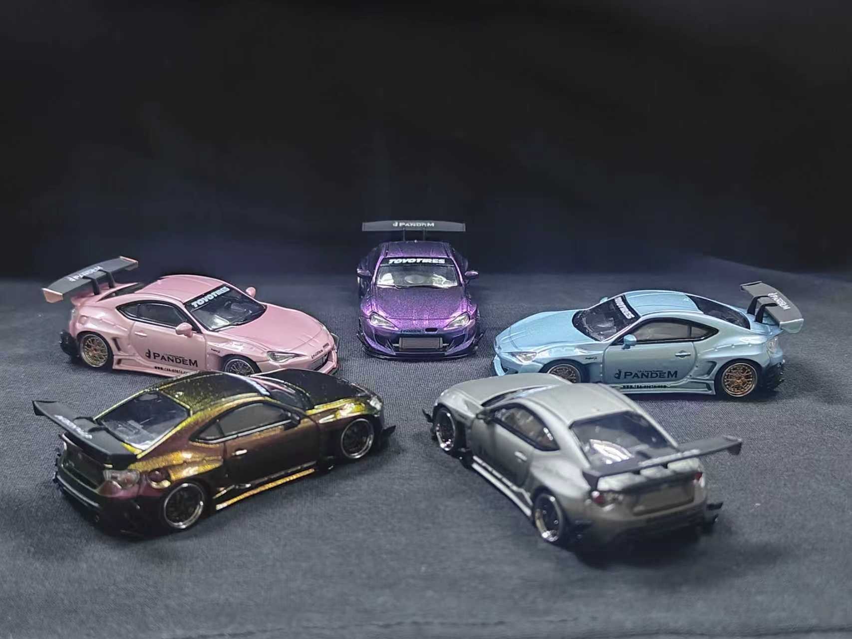 MJ Model 1/64 Toyota Pandem GT86 Rocket Bunny Modified Diecast