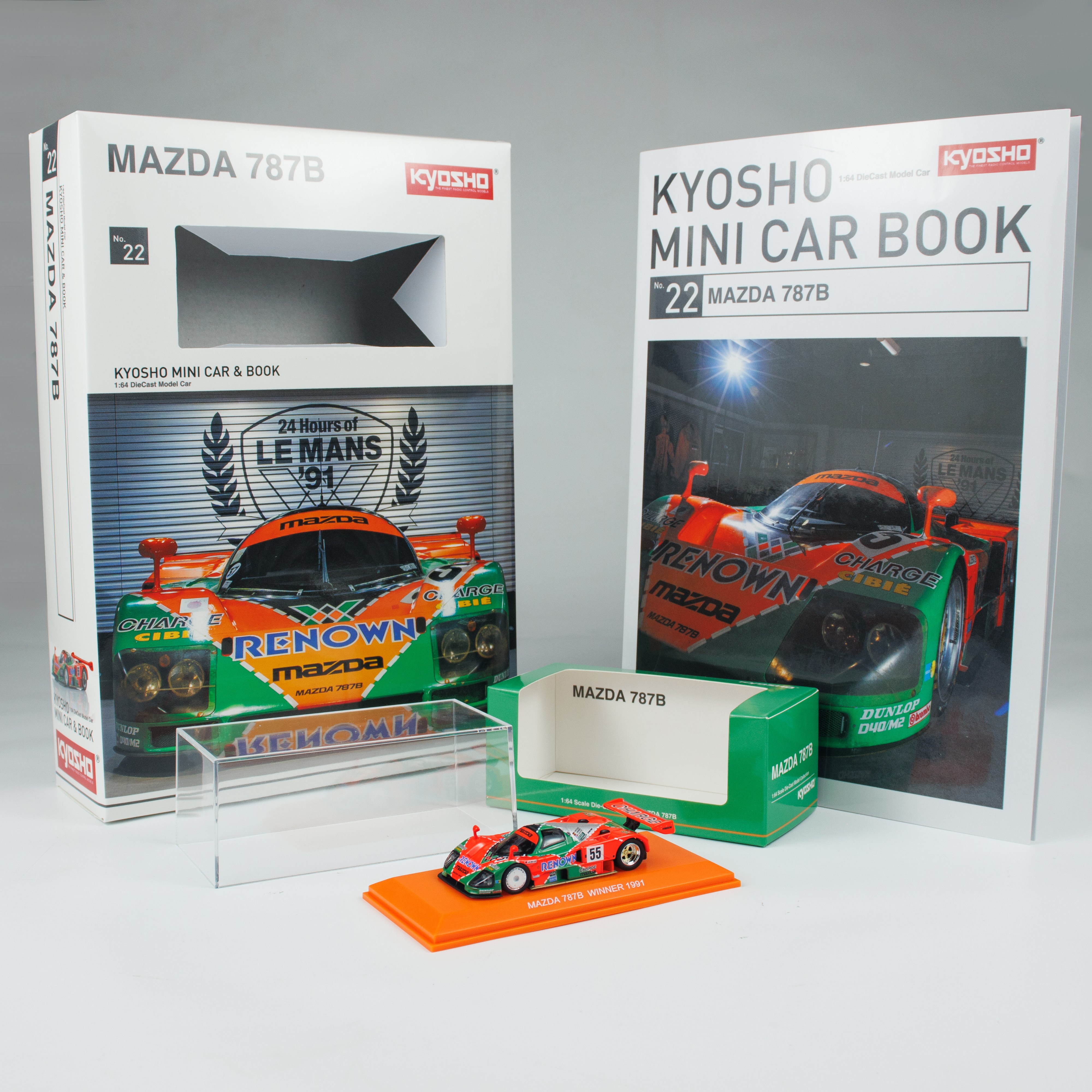 ミニカー KYOSHO MINI CAR & BOOK No.22 MAZDA 787B KYOSHO MINI CAR & BOOK No.22 MAZDA 787B K07033B1 - KYOSHO