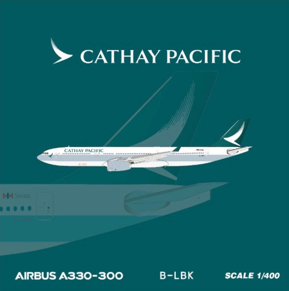 SC Model 1/400 Cathay Pacific A330-300 B-LBK Diecast Model (Limited 180pcs)  - 收藏家模型飛機模型汽車模型專門店Collector Model Limited