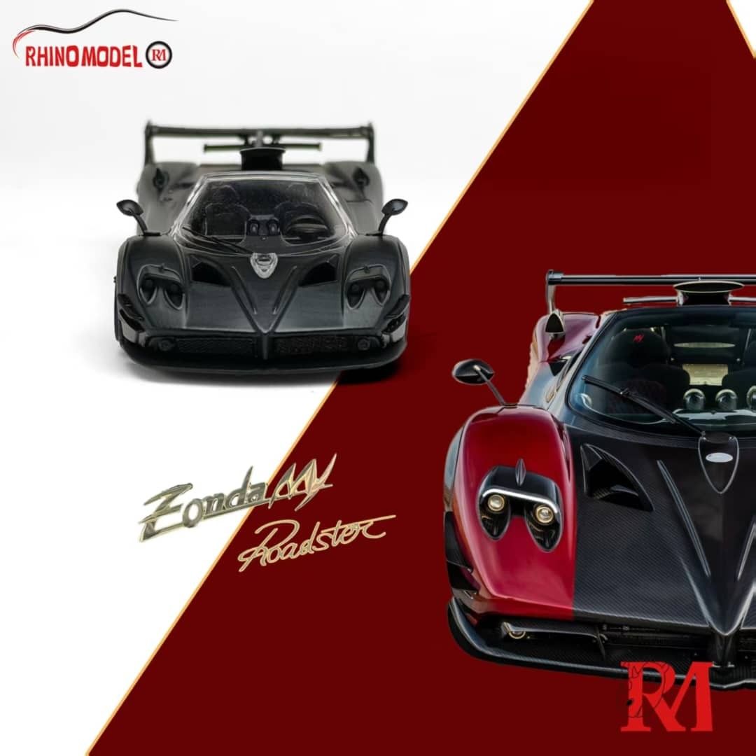 Rhino Model RM 1/64 Pagani Zonda 760 MY Roadster Ruby Red Diecast Model  (Limited 999) - 收藏家模型飛機模型汽車模型專門店Collector Model Limited