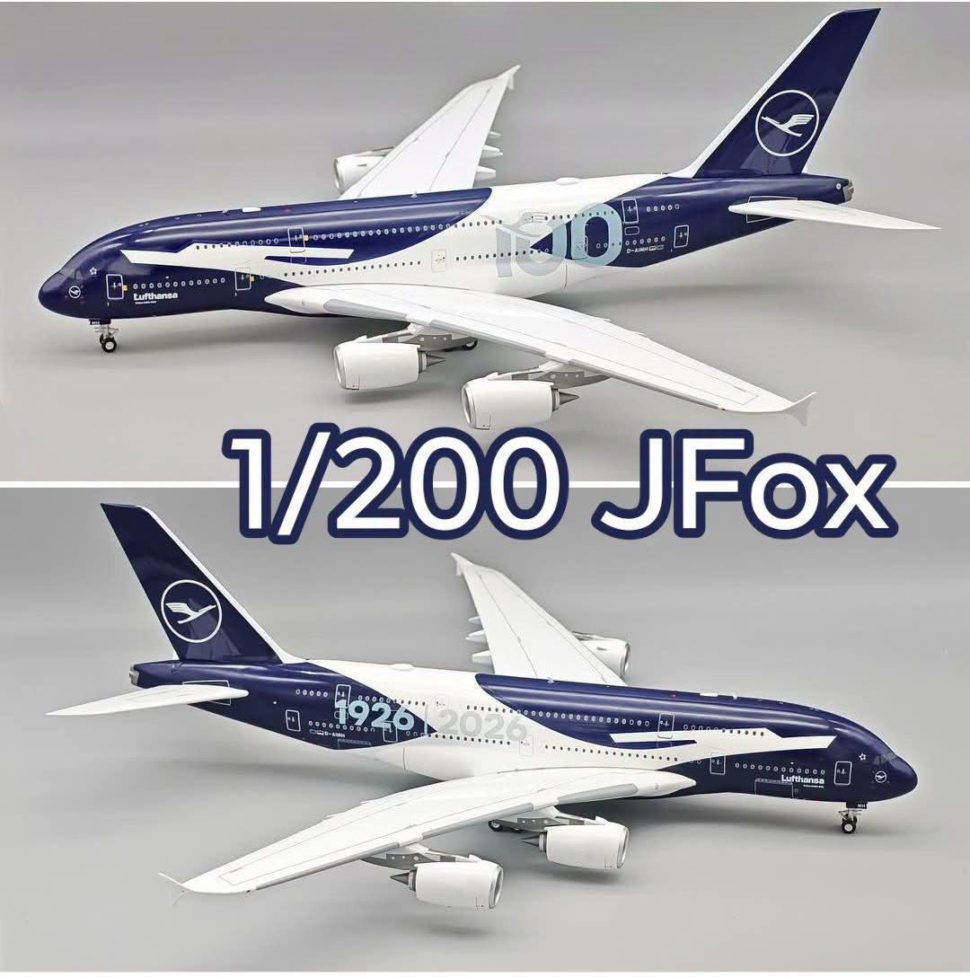 JFox 1/200 Lufthansa A380 100th Year Anniversary Livery D-AIMH