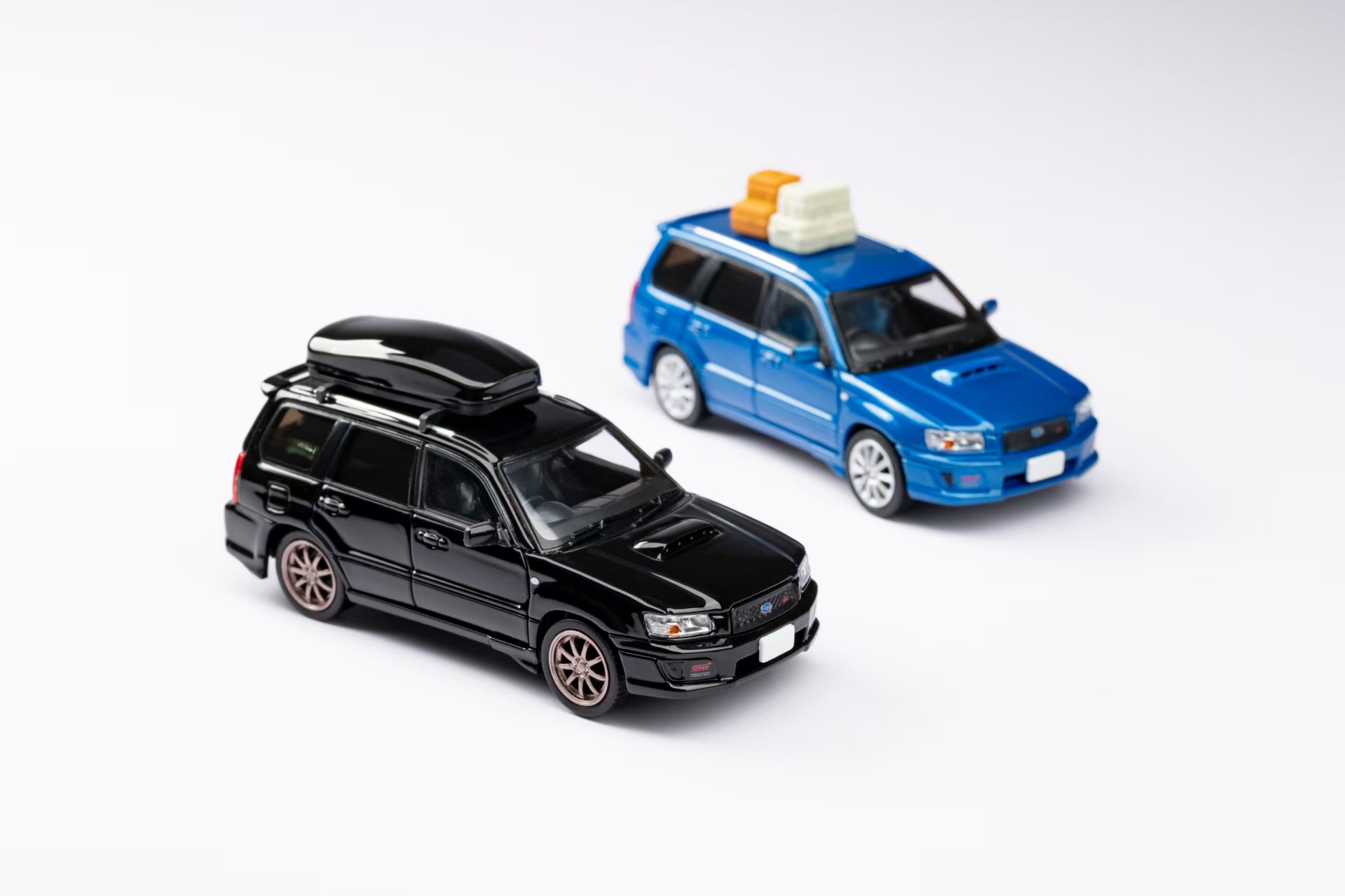 Model Model 1/64 Subaru Forester SG9 STI Diecast Model (Blue
