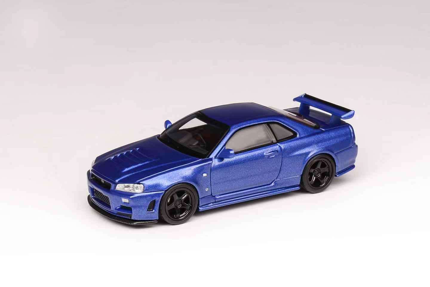 Motorhelix 1/64 Nissan Skyline GT-R R34 Nismo Z-Tune Bayside Blue