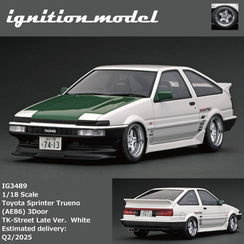 Ignition Model IG3489 1/18 Toyota Sprinter Trueno (AE86) 3Door TK