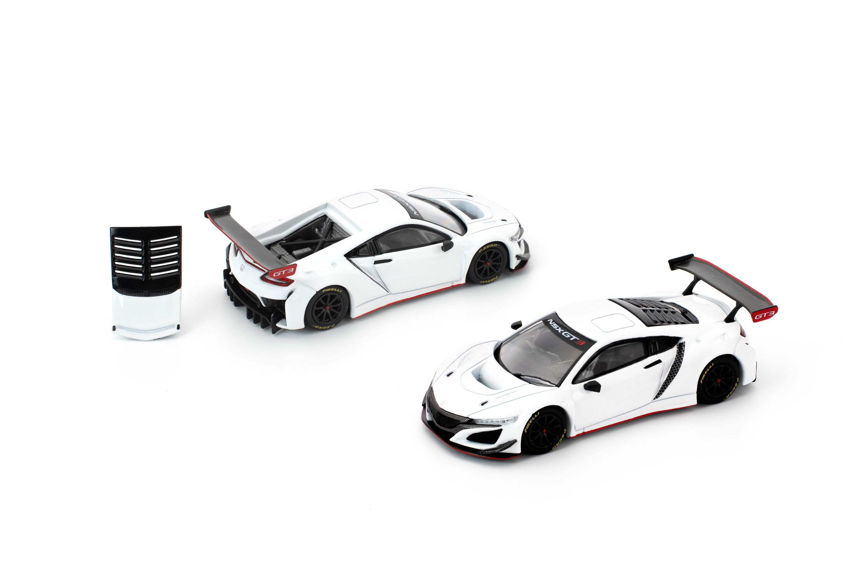 POP RACE PR640280 1/64 HONDA NSX GT3 EVO22 - WHITE - 收藏家模型
