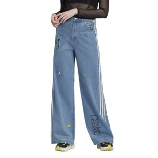ADIDAS FIORUCCI パンツ 未使用】アディダス フィオルッチ デニム トラックパンツ フレア