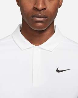 white nike polo