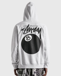 Stussy 8 Ball Hoodie (GREY) - 7749hk