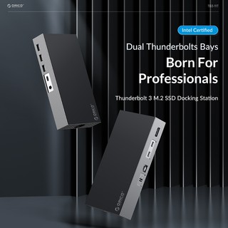 ORICO 11 in 1 Thunderbolt 3 Aluminum Alloy M.2 Dual-bay Docking