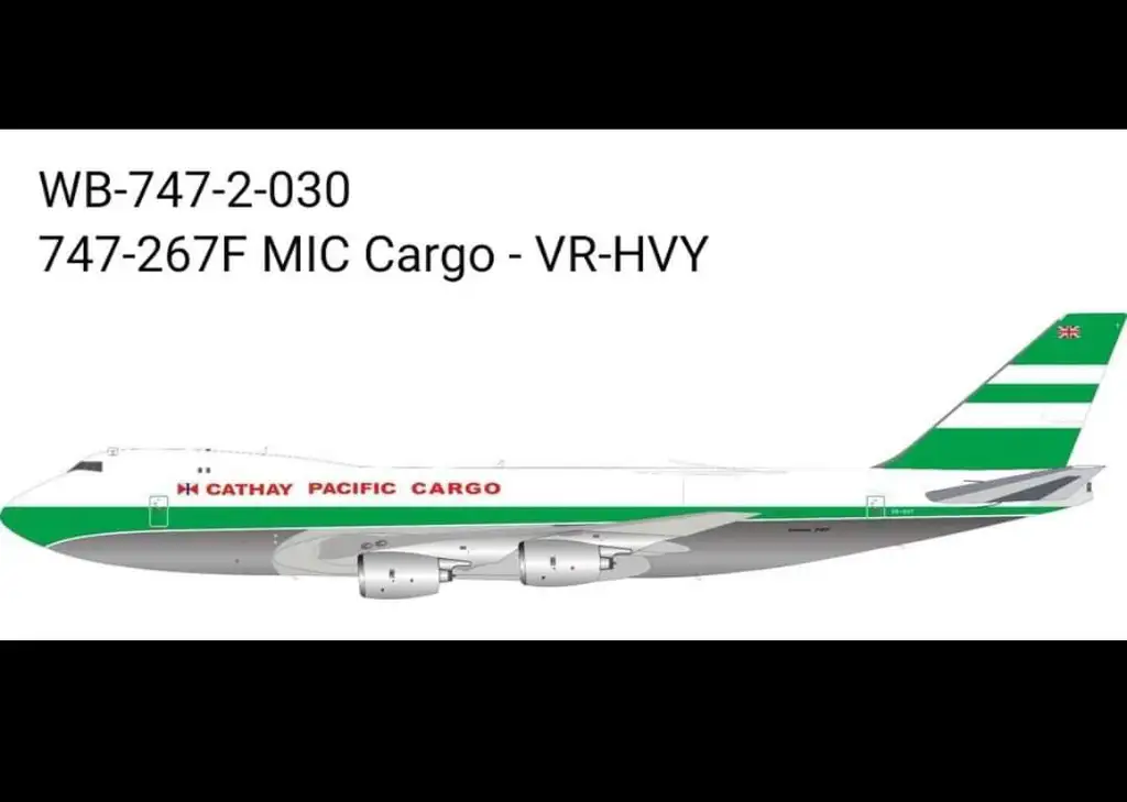 JFox 1:200 Cathay Pacific Airways Cargo 747-267F VR-HVY - 收藏家