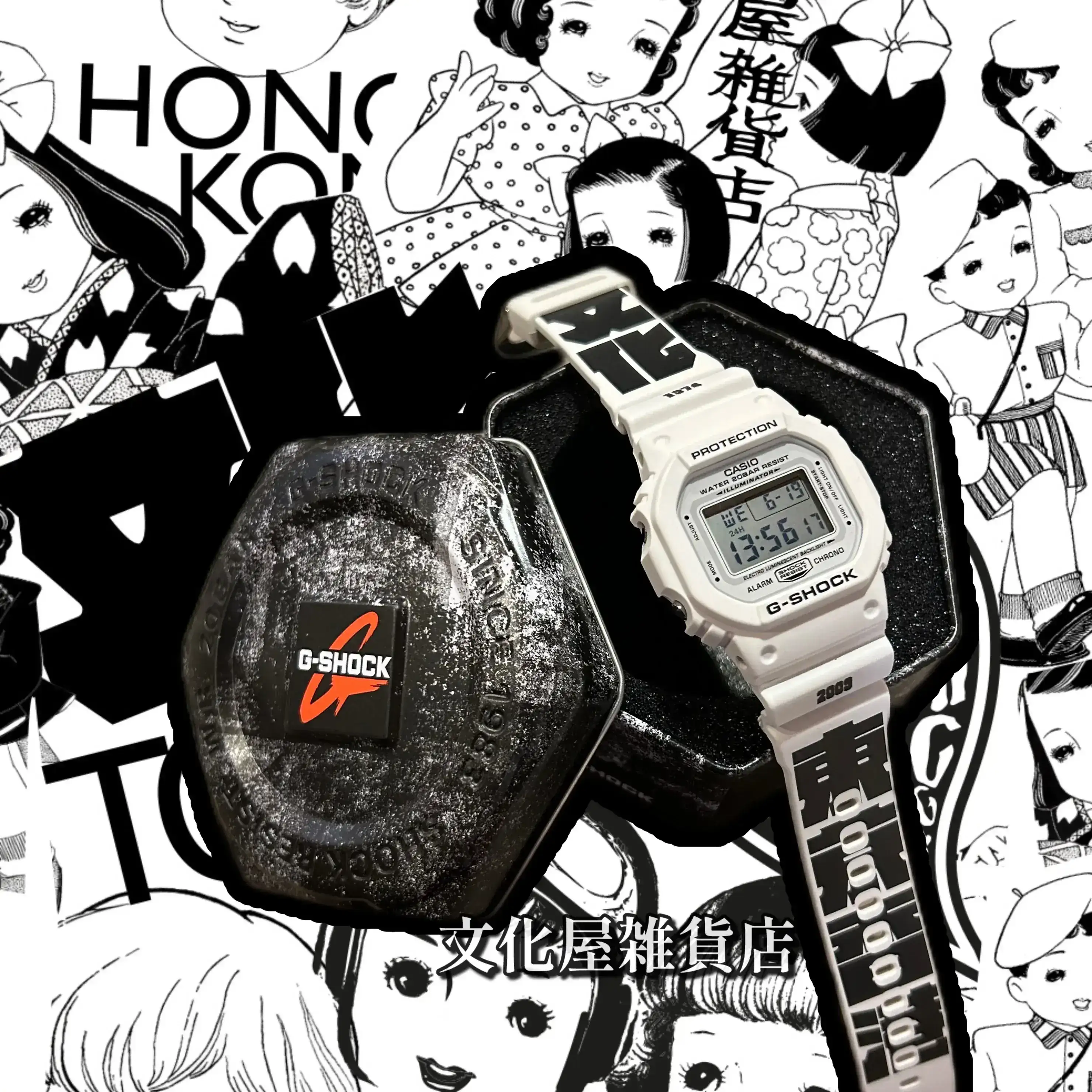 G shock DW5600 x 文化屋《東京·五十·香港》限定電子錶- Bunkaya Zakkaten
