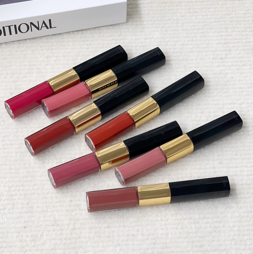 口紅 CHANEL LE ROUGE DUO ULTRA TENUE 48 ル ルージュ デュオ ウルトラ トゥニュ 2 In 1 リクィッド