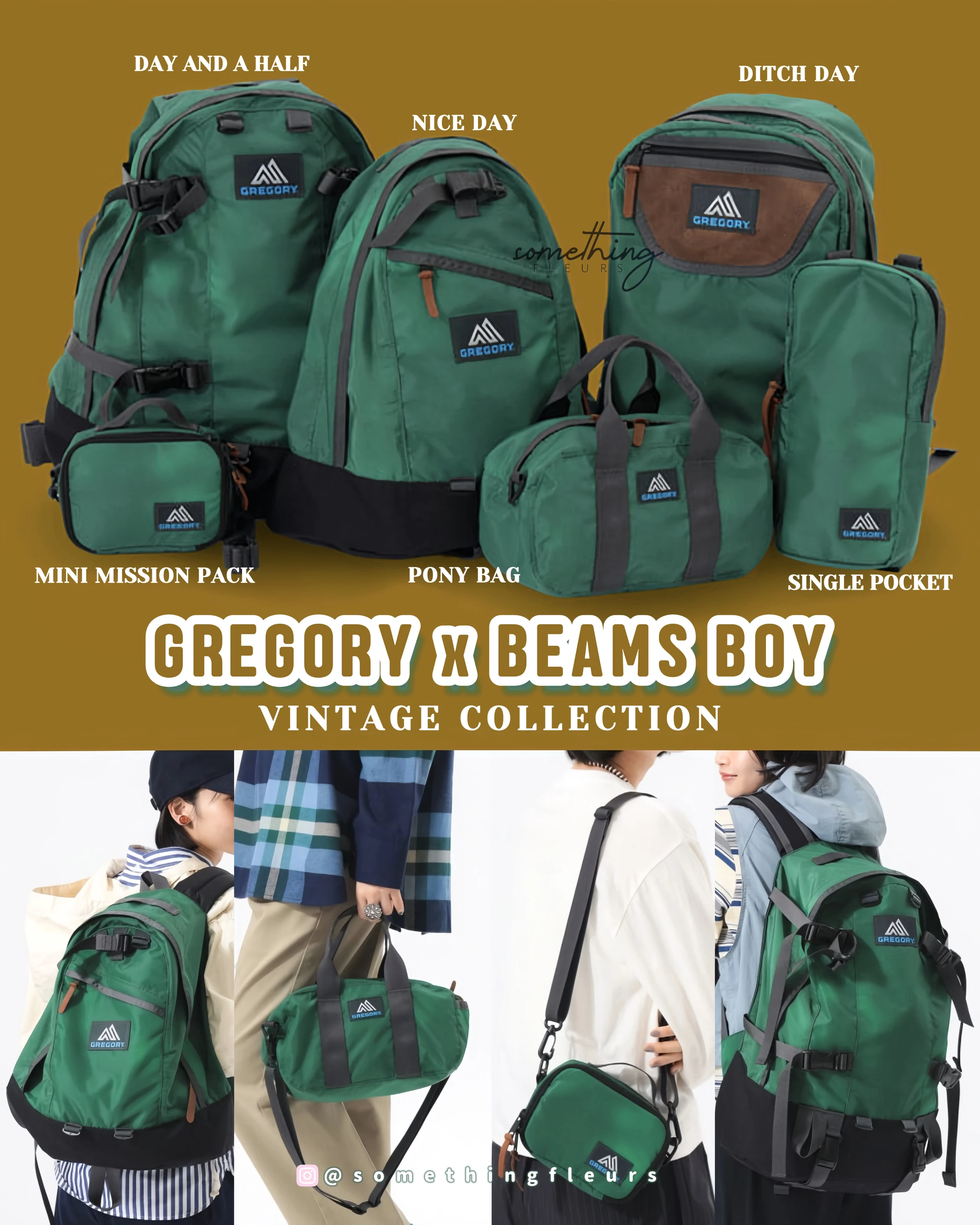 限定] 日本GREGORY x BEAMS BOYS 別注聯乘系列- somethingfleurs