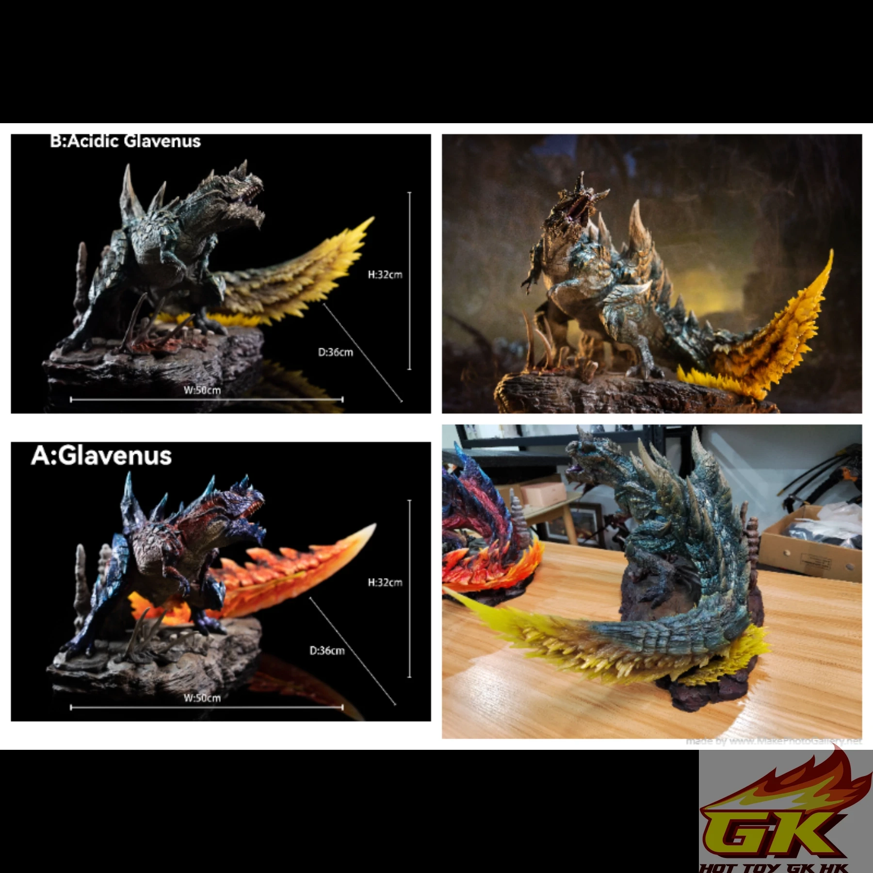 新品預定13501 DragonFrontierStudio 怪獸獵人斬龍/硫斬龍- HotToyGKHK