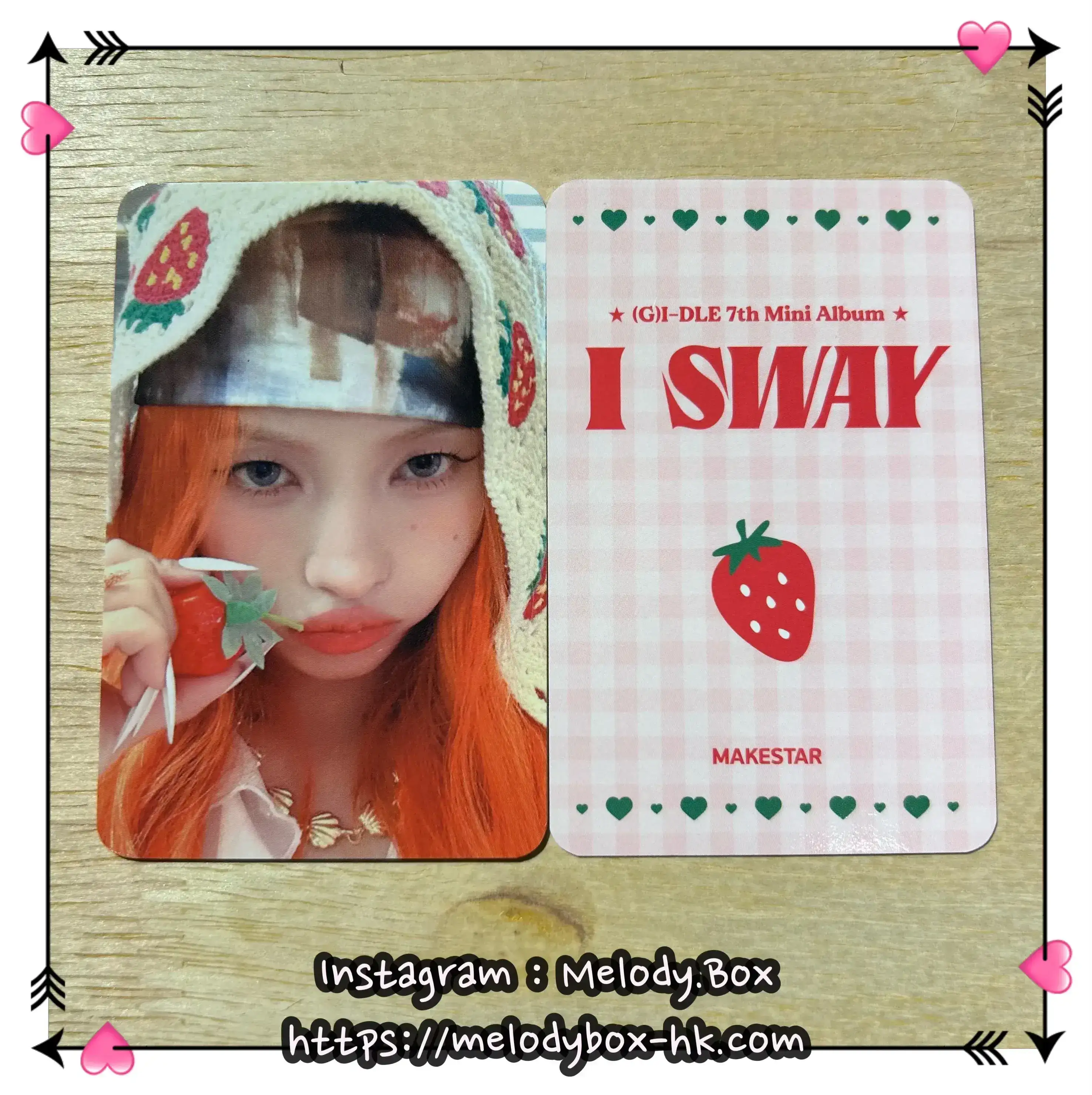 G)I-DLE I Sway MakeStar Photocard - MelodyBox