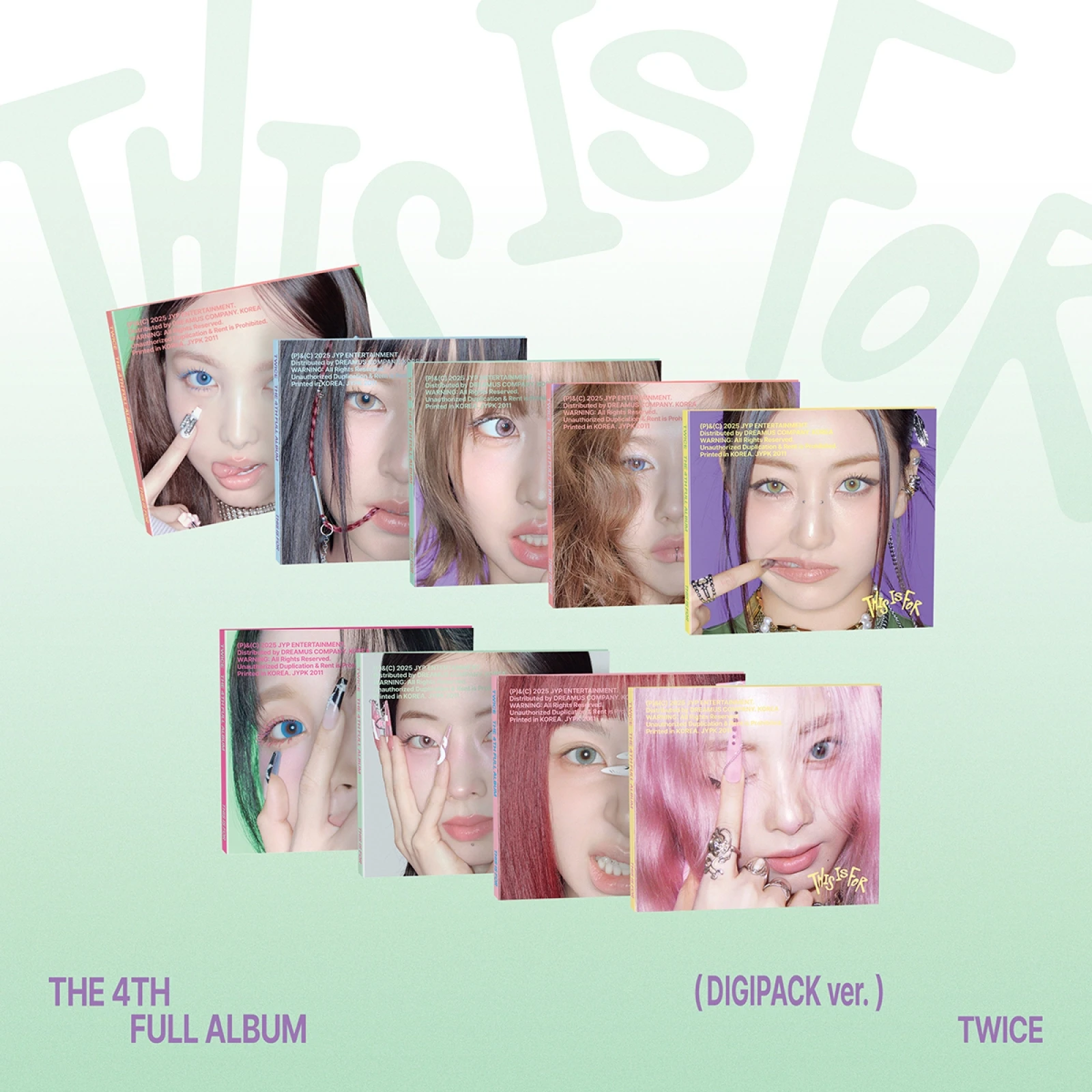 TWICE〜musicKorea特典 コンプ デジパック　THIS IS FOR TWICE - 4th アルバム [THIS IS FOR] (DIGIPACK VER.)