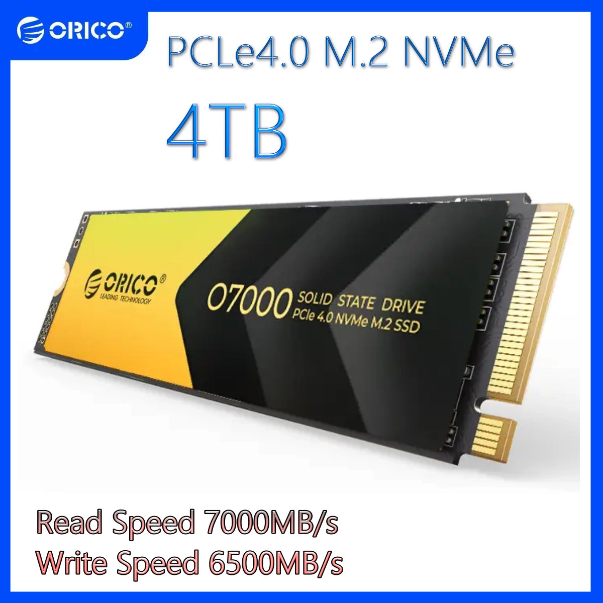 ORICO 4TB O7000 PCLe4.0 M.2 NVMe SSD 固態硬盤【五年保用】 [O7000