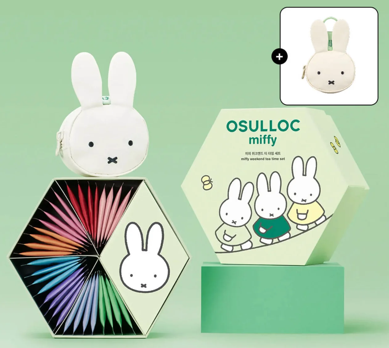 ✨韓國Osulloc x Miffy系列Weekend Tea Time Set 32包送Miffy鑰匙扣