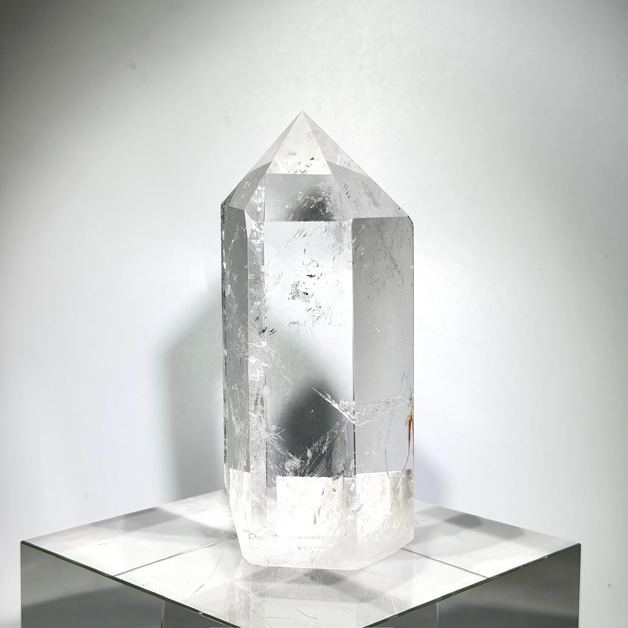 水晶柱 白水晶柱36mm x 47mm x 106mm - mizutsukicrystal