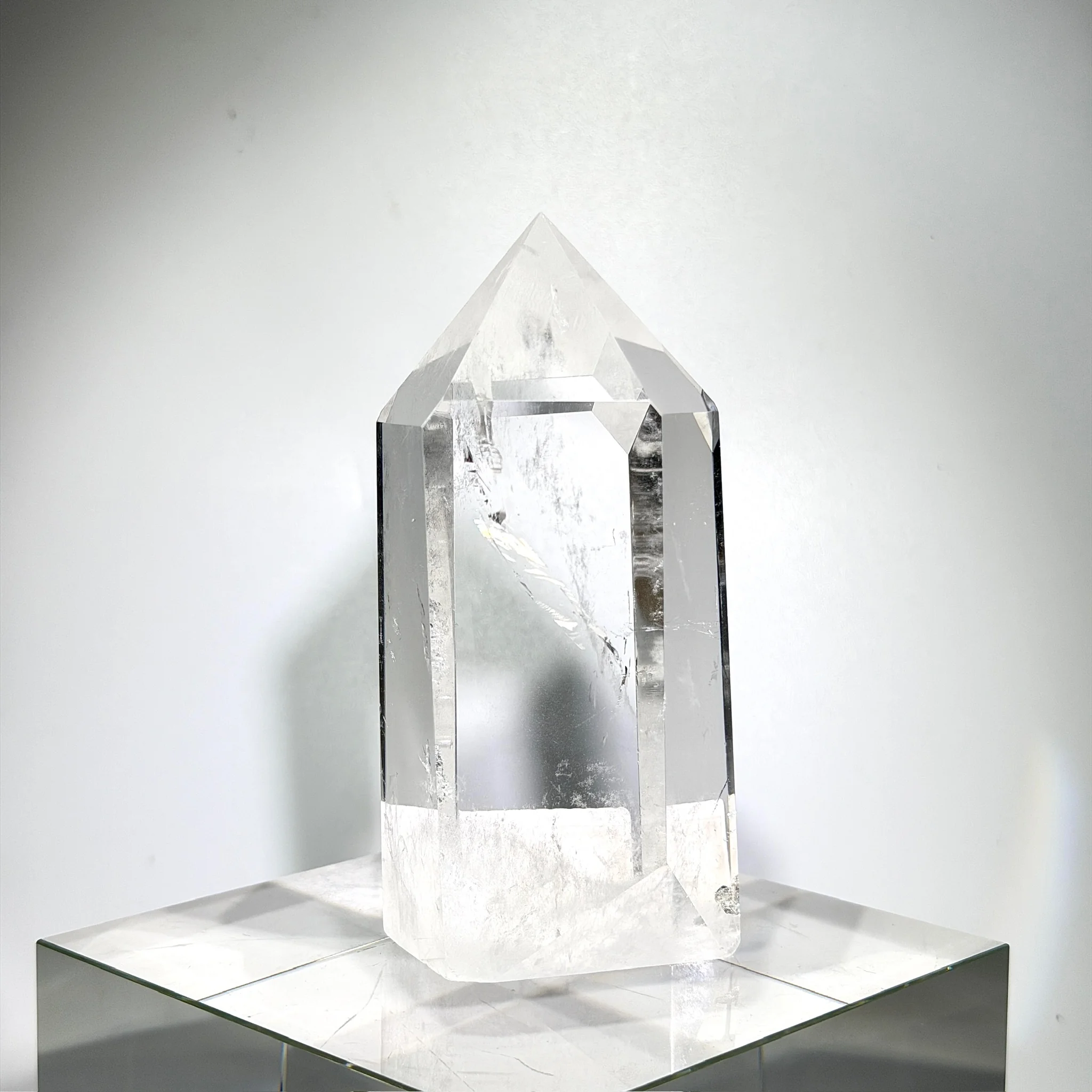 水晶柱 白水晶柱39mm x 51mm x 103mm - mizutsukicrystal