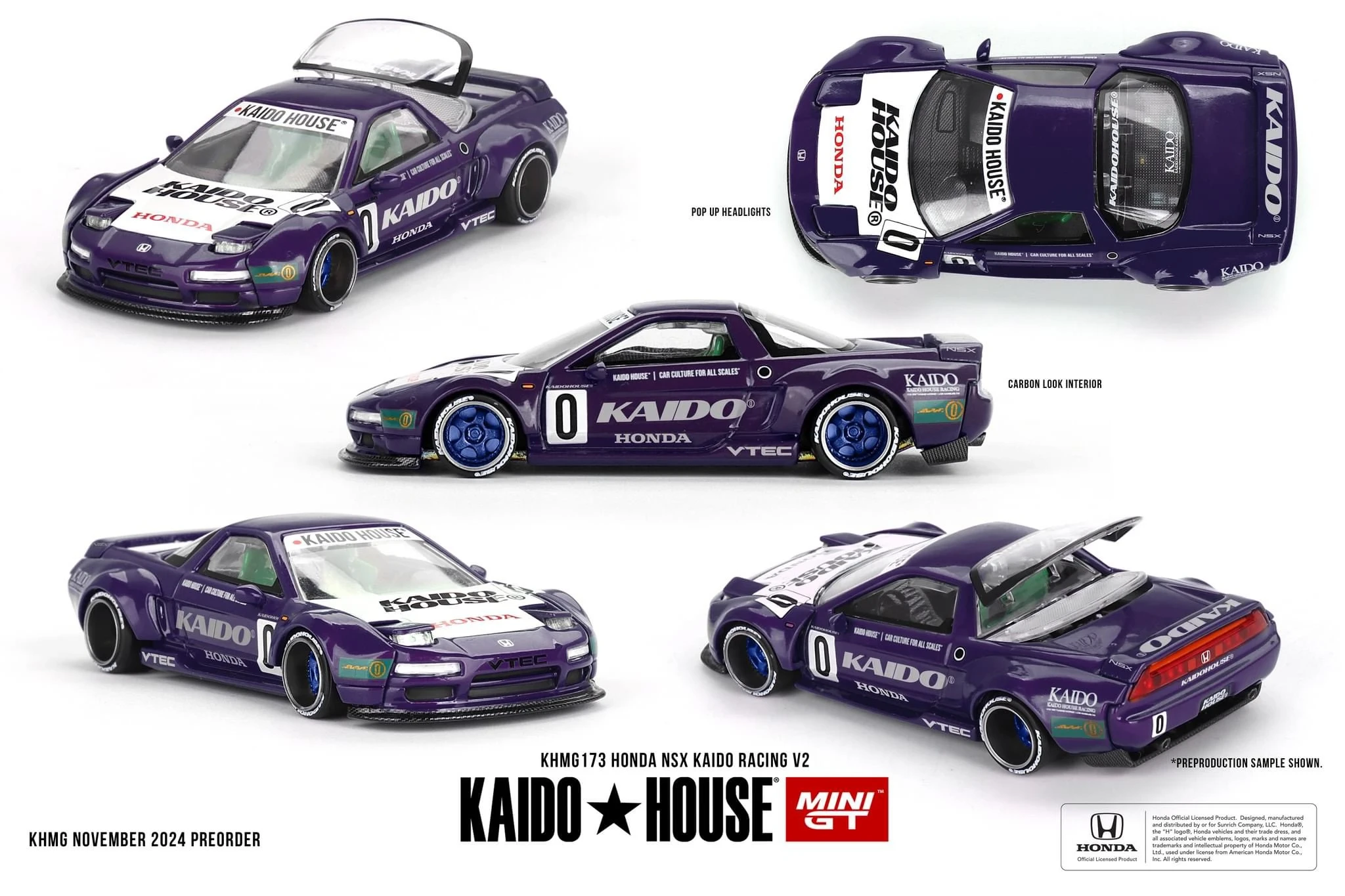 Kaido House X MINI GT 173 Honda NSX Kaido Racing V2 MINIGT