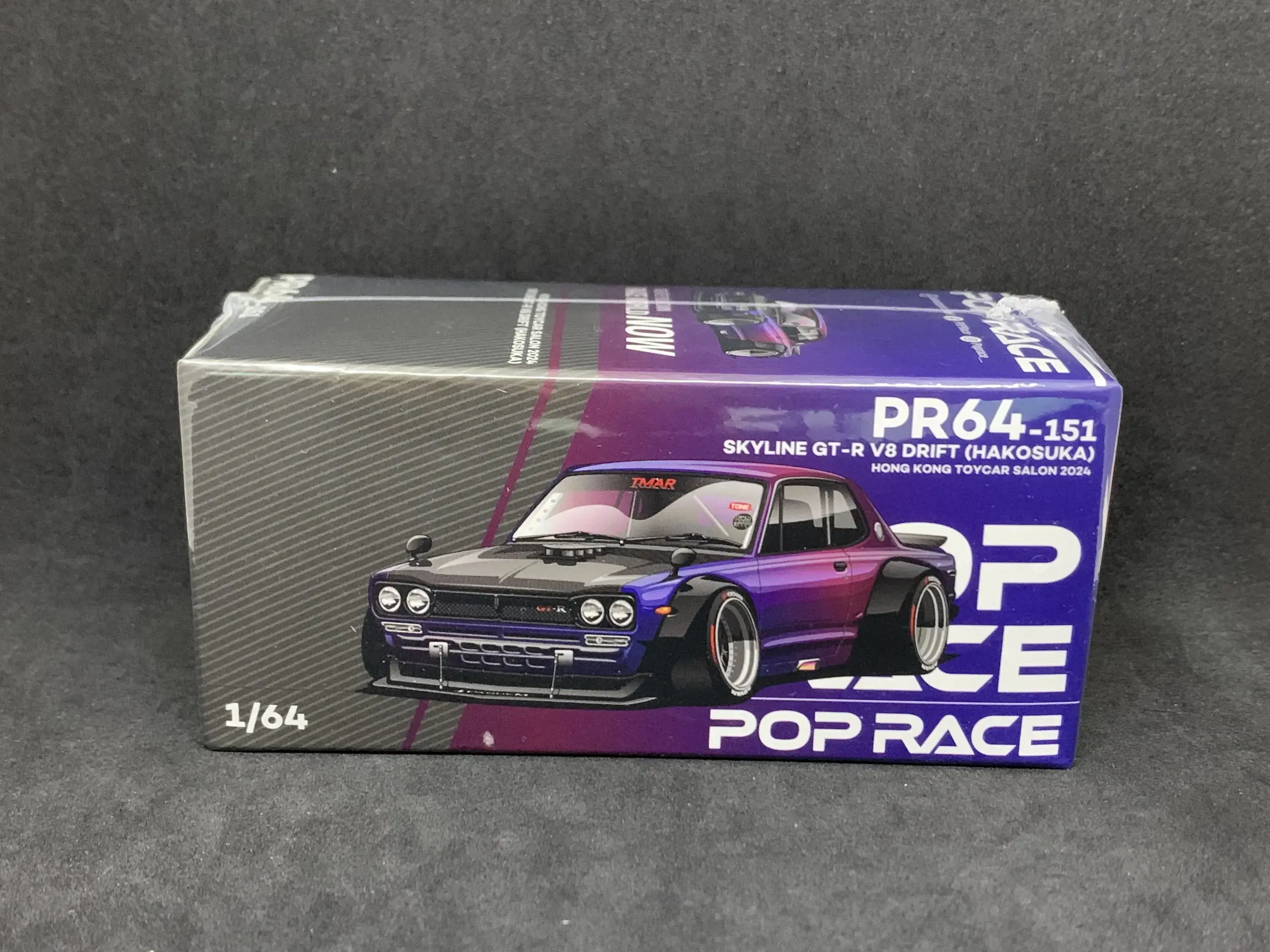 POP RACE 1/64 PR64-151 Skyline GTR V8 Drift HAKOSUKA POPRACE