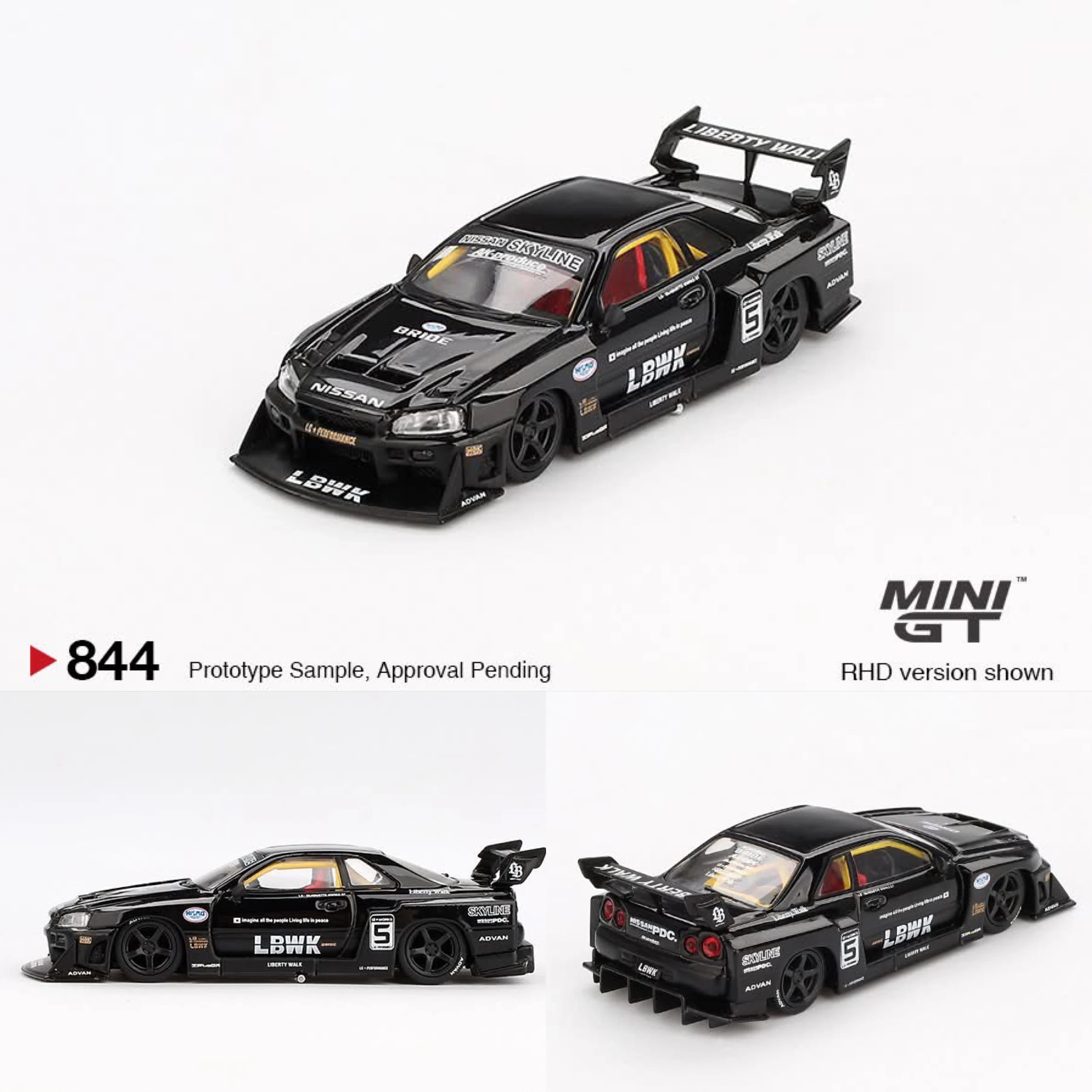 限定 Mini GT ER34 LBWK 2個セット リバティーウォーク MINI GT 日産 LB-シルエット Er34 セット