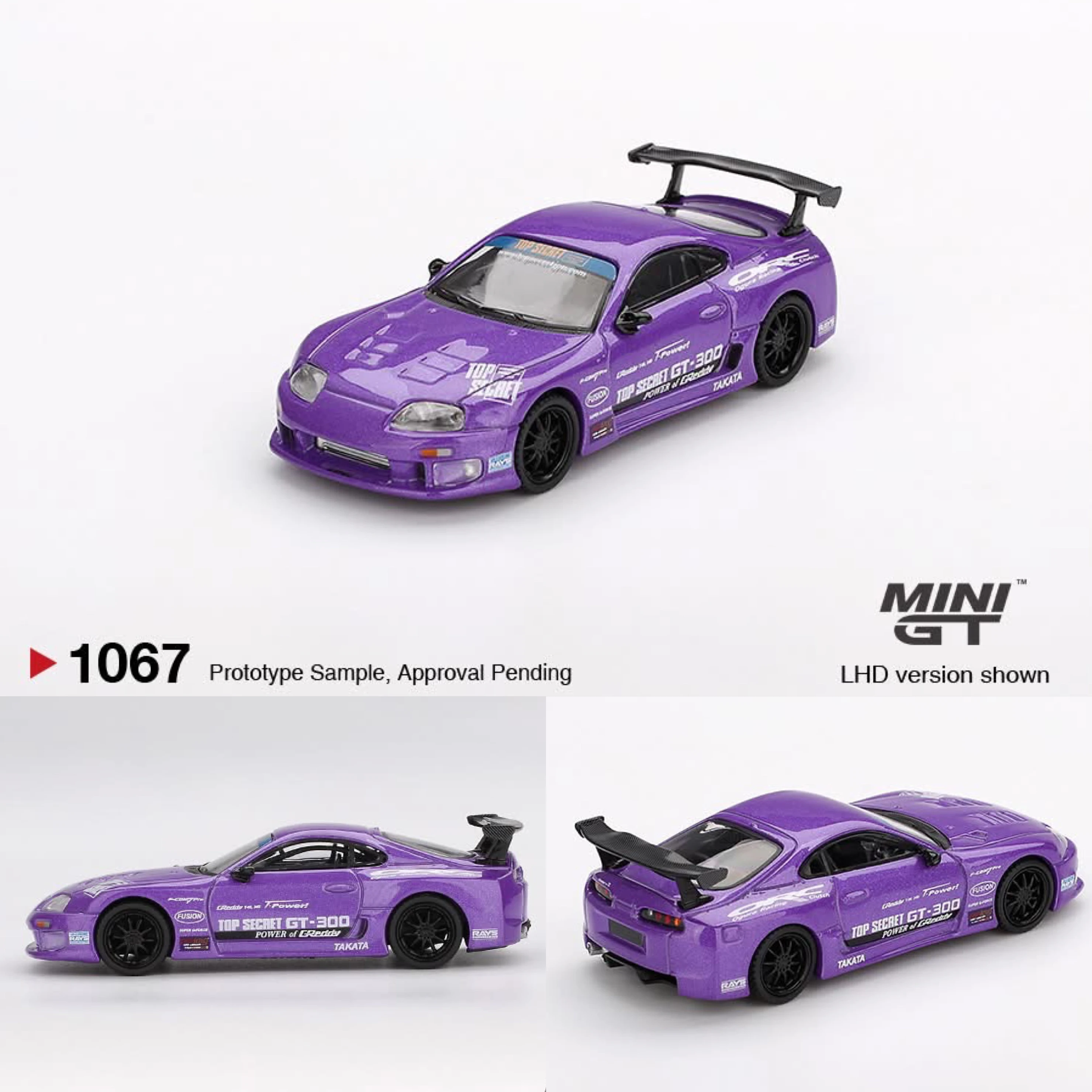 預訂Pre-order 》MINI GT 1067 Toyota Supra A80 Top Secret GT