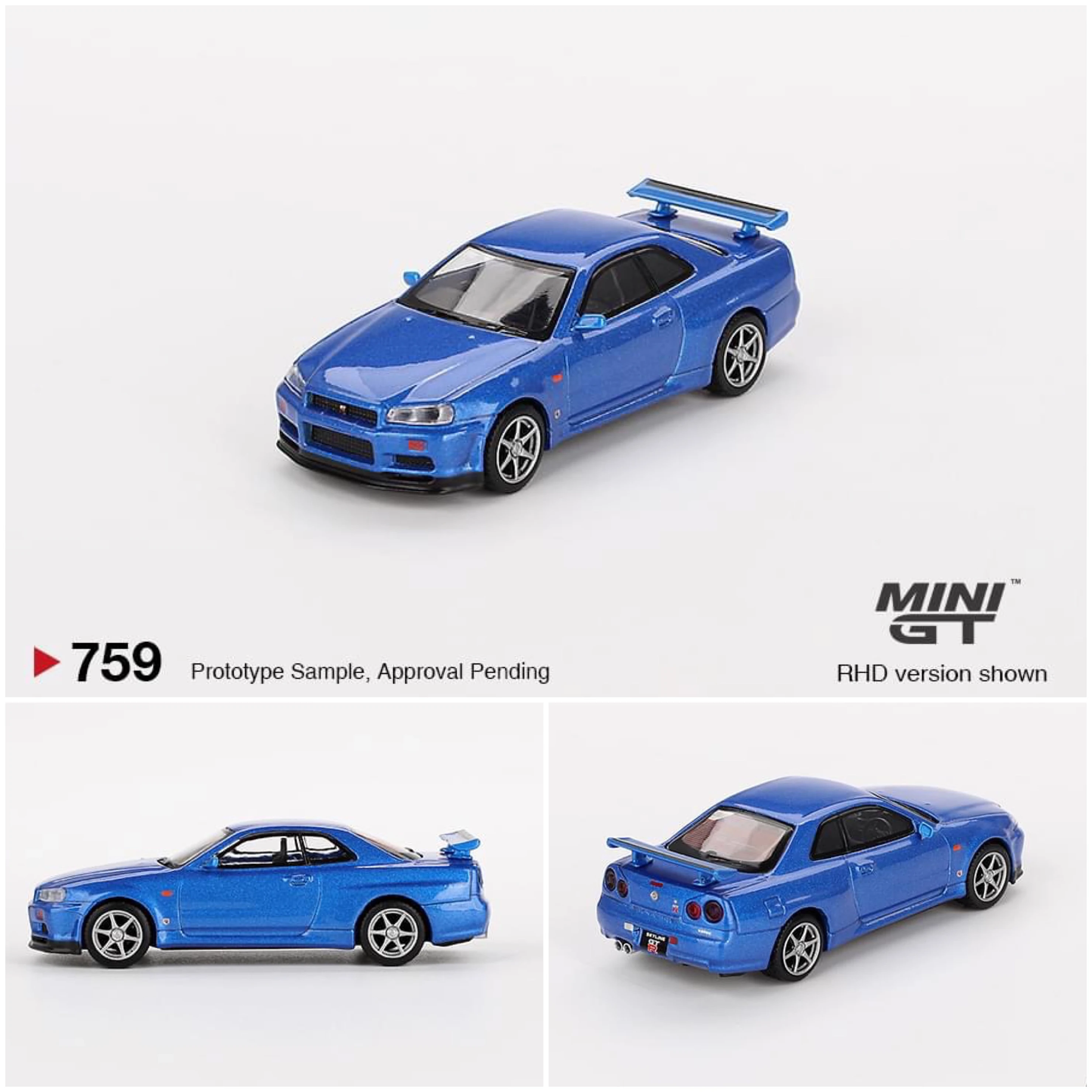 超レア MiniGT Nissan Skyline R34 Kaido + MINIGT 1:64 Nissan Skyline GT-R (R34) Kaido Works V4
